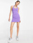 Фото #2 товара COLLUSION halterneck mini dress in purple