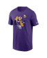 Фото #2 товара Men's Justin Jefferson Purple Minnesota Vikings Player Graphic T-shirt