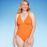 Фото #1 товара Women's Ribbed Triangle One Piece Swimsuit - Shade & Shore