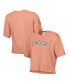 ფოტო #1 პროდუქტის Women's Orange Texas Longhorns Vintage-Like Wash Boxy Crop T-shirt