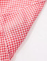 Фото #4 товара DesignB London gingham headscarf in red