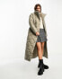 Фото #4 товара Vero Moda Petite quilted high neck maxi puffer coat in stone