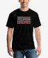Фото #1 товара Men's 50 States USA Flag Word Art Short Sleeve T-shirt
