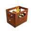 BEER BOX Feuerkorb Corten-Stahl vorgerostet 38x28x30 cm 00411