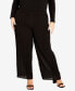 Фото #1 товара Plus Size Victoria Relaxed Fit Pull On Pants