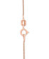 Ruby (1/2 ct. t.w.) & Diamond (1/6 ct. t.w.) 18" Pendant Necklace in 14k Rose Gold