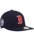 Фото #2 товара Men's Navy Boston Red Sox 9/11 Memorial Side Patch 59FIFTY Fitted Hat