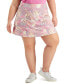 Фото #1 товара Ideology 280035 Plus Size Tropical-Print Tiered Skort Size 3X-Large Multicolor