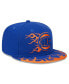 Men's Blue New York Knicks 2024 NBA All-Star Game Rally Drive Flames 9FIFTY Snapback Hat