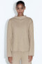 Soft sweater with front seam
