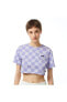 Фото #9 товара Checker Crew Crop Ii Kadın Mor T-shirt