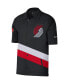 Men's Black, Red Portland Trail Blazers 2021/22 City Edition Therma Flex Showtime Short Sleeve Full-Snap Collar Jacket