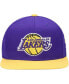 ფოტო #3 პროდუქტის Men's Purple Los Angeles Lakers Area Code Snapback Hat