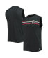 Фото #1 товара Men's Heathered Black Atlanta Falcons Brushed Sleeveless Tank Top