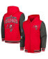 Фото #1 товара Men's Red, Pewter Tampa Bay Buccaneers Player Option Full-Zip Hoodie Jacket