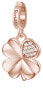 Bronze pendant with zircons Storie RZ182 four-leaf clover