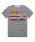 Фото #3 товара Men's LeBron James Gray Los Angeles Lakers Number Tri-Blend T-shirt