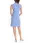 Фото #2 товара Lafayette 148 New York Mock Neck Shift Dress Women's Blue Xs