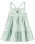 Baby Lemon Print Crinkle Jersey Dress 12M