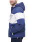 Фото #4 товара Men's Colorblock Hooded Puffer Jacket