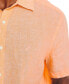 Фото #3 товара Men's Classic-Fit Solid Linen Short-Sleeve Shirt