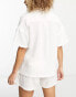 Фото #2 товара Lindex Exclusive short sleeve pyjama set in white