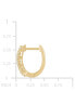 Lab Grown Small Diamond Hoop Earrings (1/2 ct. t.w.) in Sterling Silver or 14k Gold-Plated Sterling Silver