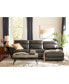 Hutchenson 132.5" 7-Pc. Zero Gravity Leather Sectional with 3 Power Recliners, Chaise and 2 Consoles, Created for Macy's