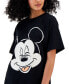 ფოტო #3 პროდუქტის Juniors' Mickey Graphic Face T-Shirt