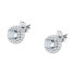 Elegant silver earrings with zircons Silver LPS01AWV02