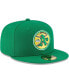 ფოტო #3 პროდუქტის Men's Green Oakland Athletics Cooperstown Collection Wool 59FIFTY Fitted Hat