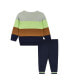 ფოტო #2 პროდუქტის Infant Boys Olive Porcupine Sweater Set