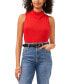 ფოტო #1 პროდუქტის Women's Sleeveless Mock-Neck Top