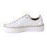 Фото #3 товара Diba True Em Belish Platform Lace Up Womens White Sneakers Casual Shoes 72035-1