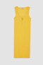 Regular Fit Askılı Yarım Fermuarlı Yazlık Mini Elbise Z2313az22sm
