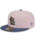 Фото #3 товара Men's Pink, Blue St. Louis Cardinals Olive Undervisor 59FIFTY Fitted Hat