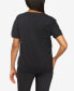 ფოტო #2 პროდუქტის Petite Short Sleeve Crewneck Sweater