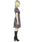 ფოტო #3 პროდუქტის Women's Animal-Print Flutter-Sleeve Keyhole Dress