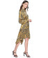 Фото #3 товара Women's Printed A-Line Shirtdress