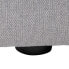 Pouffe Light grey Wood Feather Foam 94 x 94 x 44 cm Modern Modular