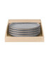 Studio Grey 4 Piece Medium Coupe Plate Set