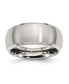 Фото #1 товара Stainless Steel Brushed Polished 10mm Beveled Edge Band Ring