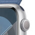 Apple Watch Series 9 Aluminium Silber"Silber 45 mm One Size (145-200 mm Umfang) Winterblau GPS