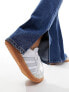 Фото #3 товара Bershka high waisted split hem jeans in mid blue