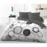 Фото #1 товара Комплект постельного белья HOME LINGE PASSION Мешок Nordic без наполнения Белый круги Светло-серый 220 x 240 см