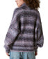 ფოტო #2 პროდუქტის Women's Striped Toggle-Front Cardigan