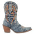 Фото #2 товара Dingo Y'all Need Dolly Embroidered Round Toe Cowboy Booties Womens Blue Casual B