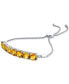 ფოტო #1 პროდუქტის Citrine Bolo Bracelet (10-1/2 ct. t.w.) in Sterling Silver