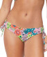 Фото #1 товара Juniors' Luna Printed Hipster Side-Tie Bottoms