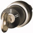 Фото #1 товара Eaton M22-WS3 - Key-operated switch - Black,Silver - Plastic - IP66 - 29.7 mm - 39.6 mm